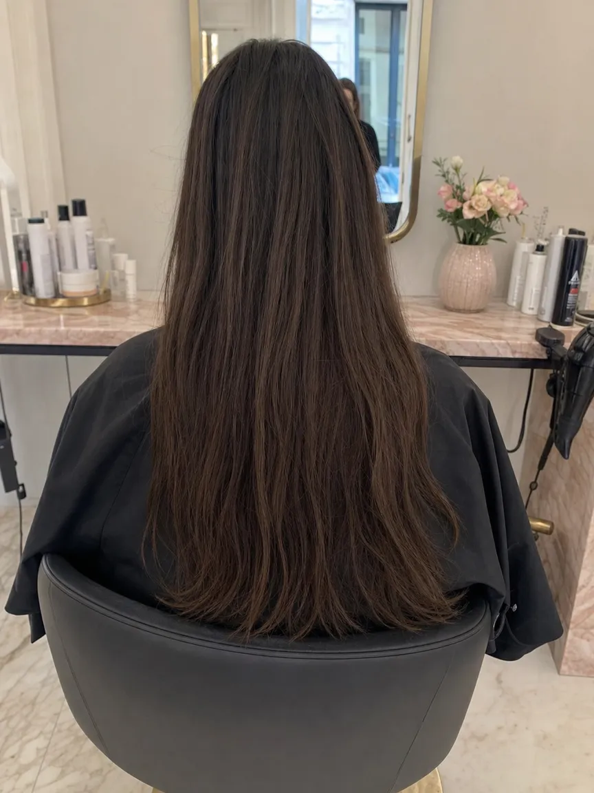Prima: capelli castani spenti